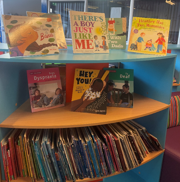 Picture of our Diversity  & Inclusion Books in our library
