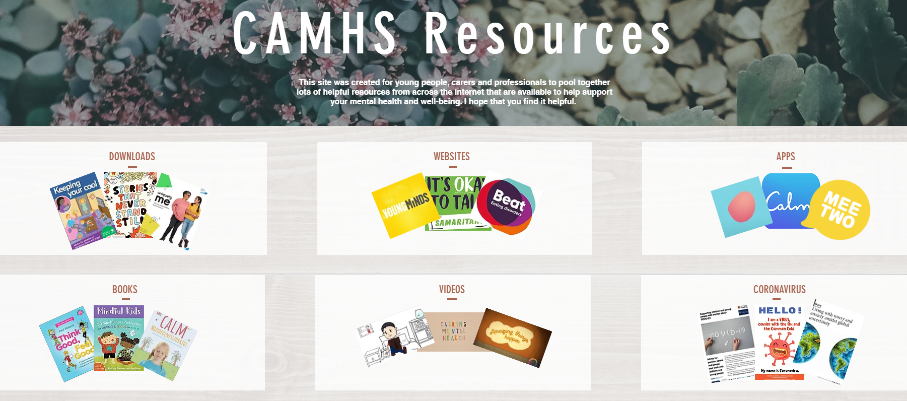 Decorative Pictures of CAMHS Resources
