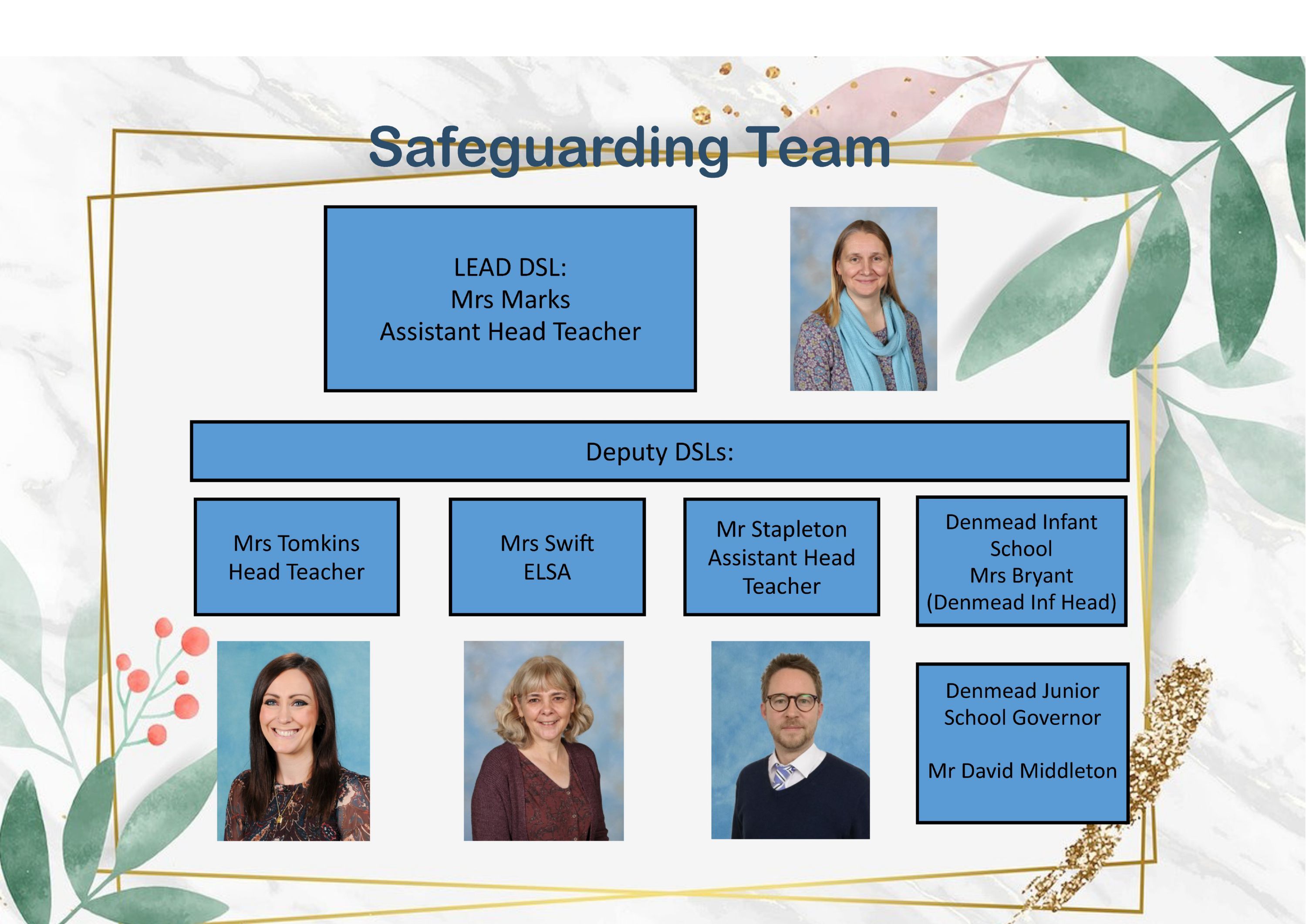 Image of our Designated Safeguarding Leads